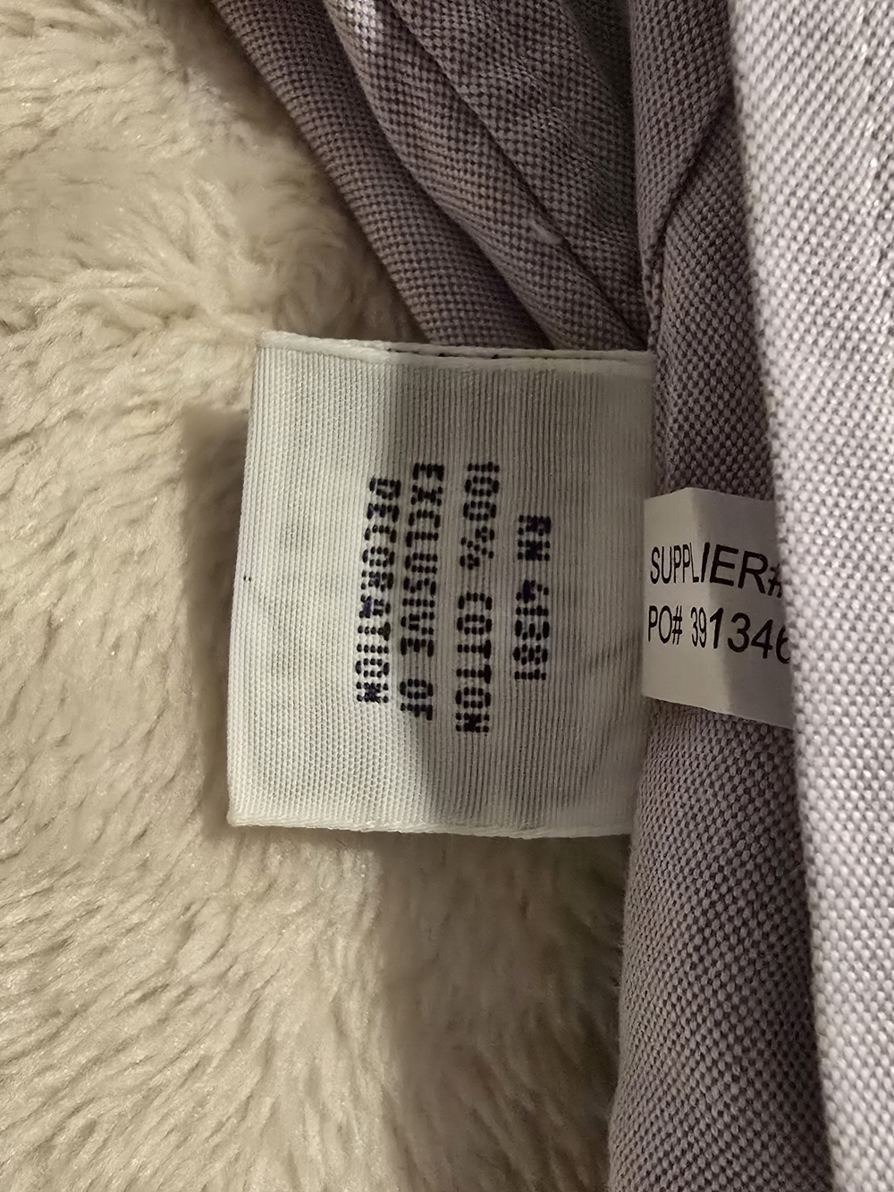 Ralph Lauren Classic Fit Mens 16.5 34-35 Lavender Button Down Shirt 100% Cotton - Picture 9 of 9